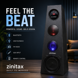 Zinitax Speakers Tower 7007, 60 Watts
